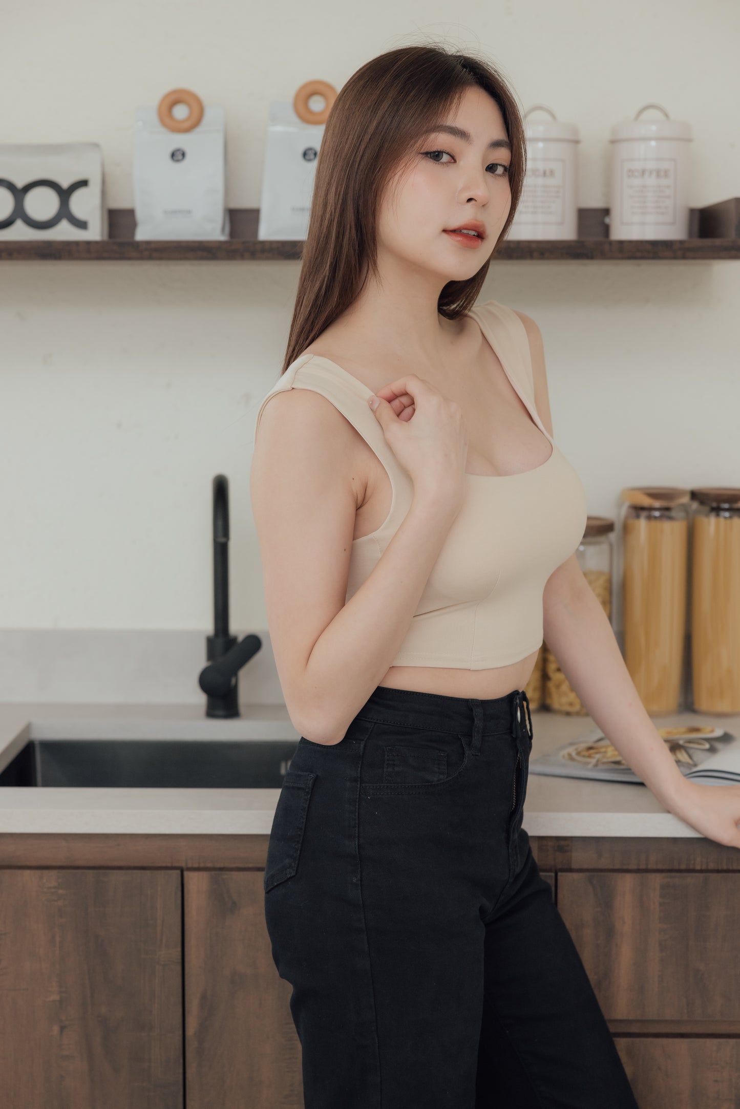 FULL COVERAGE WIDE STRAP BRA TOP (遮副乳寬肩)