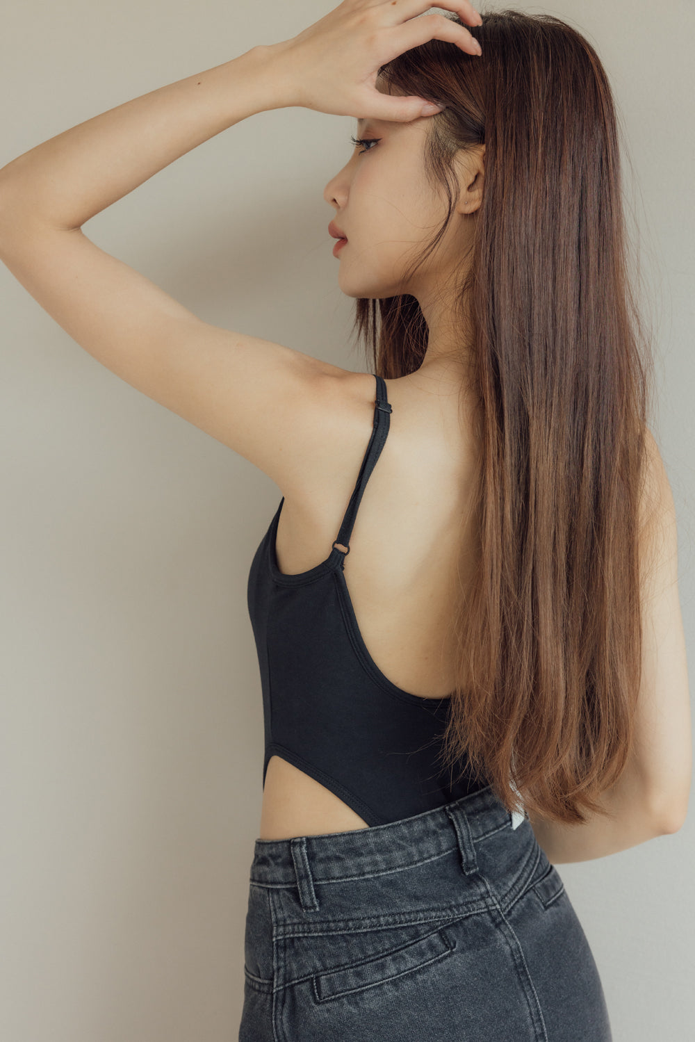 Cutout Padded Bodysuit (美式辣妹挖背連身衣)