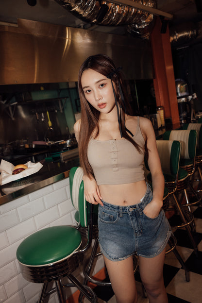 Front Button Bra Top (美式可開扣)