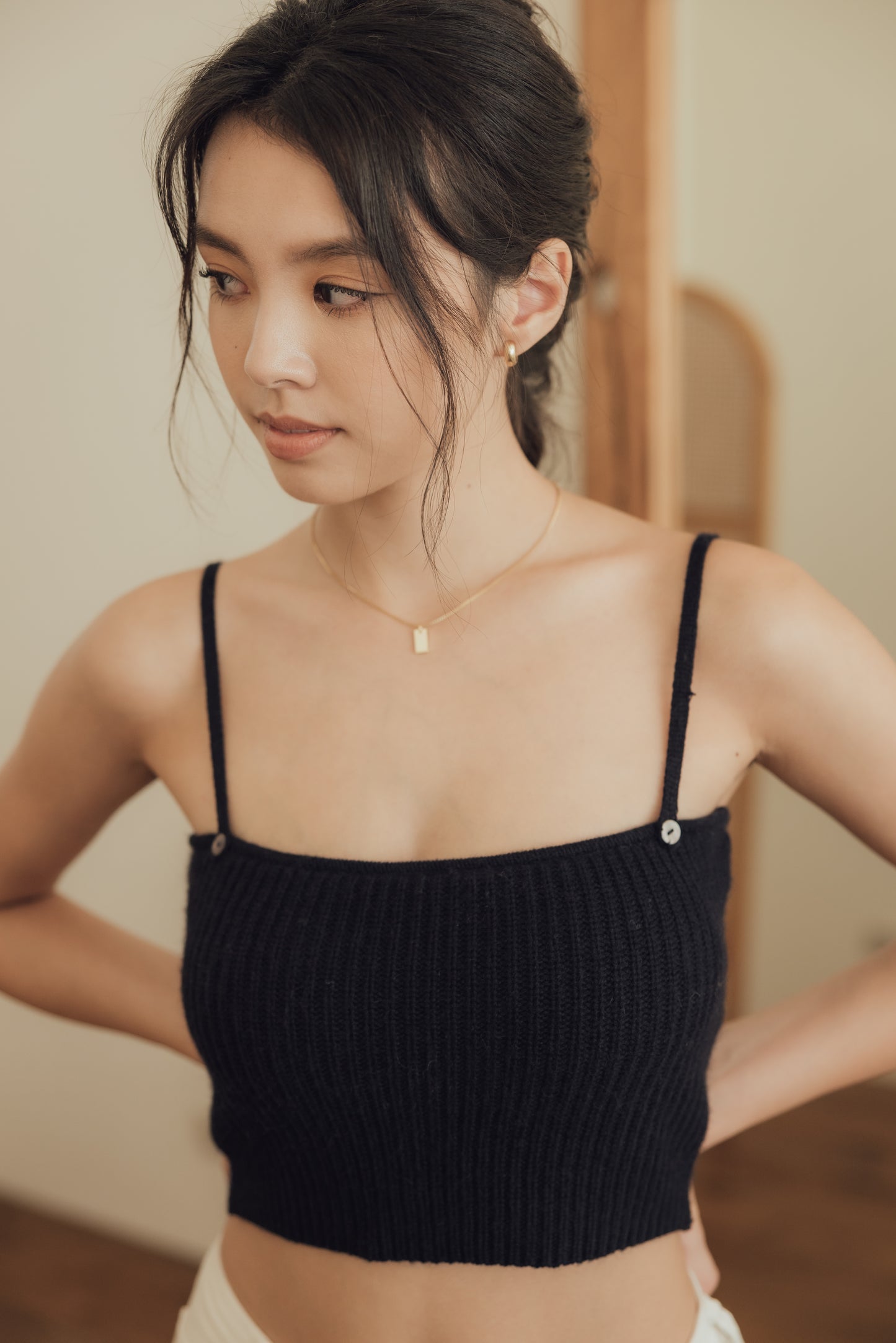 Wool Knit Push up Bra Top (push up可拆平口針織)