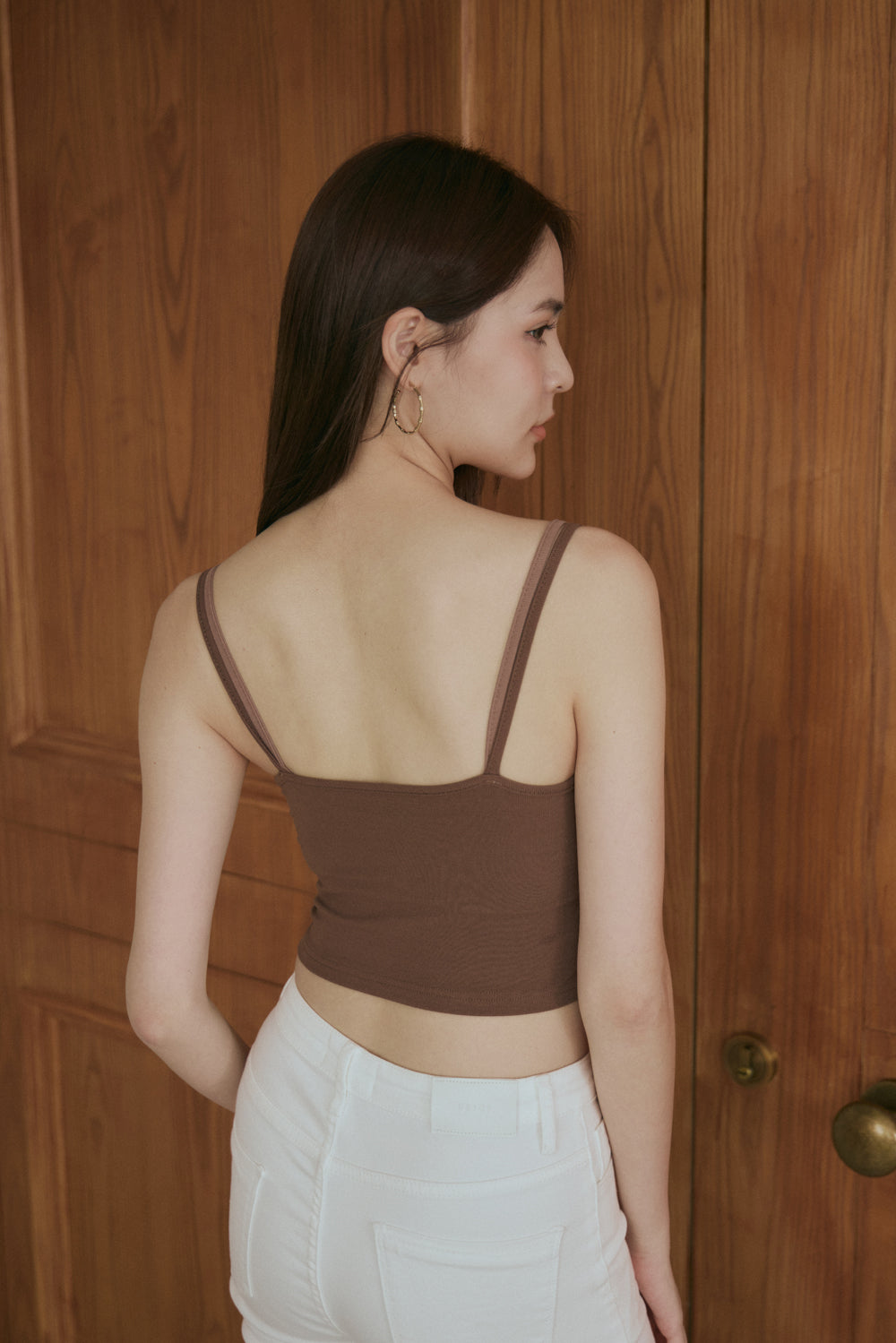 Fake Two Double Strap Bra Top (假兩件撞色雙肩帶)