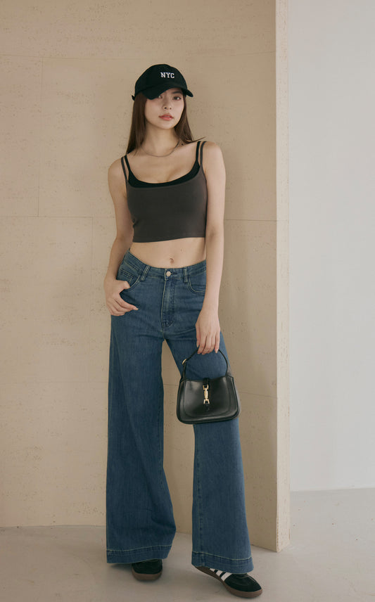 Wide Leg Straight Jeans (直筒牛仔寬褲)