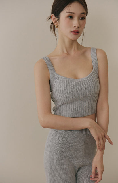 Soft Skin Wide Ribbed Bra Top (親膚粗針螺紋Bra Top)