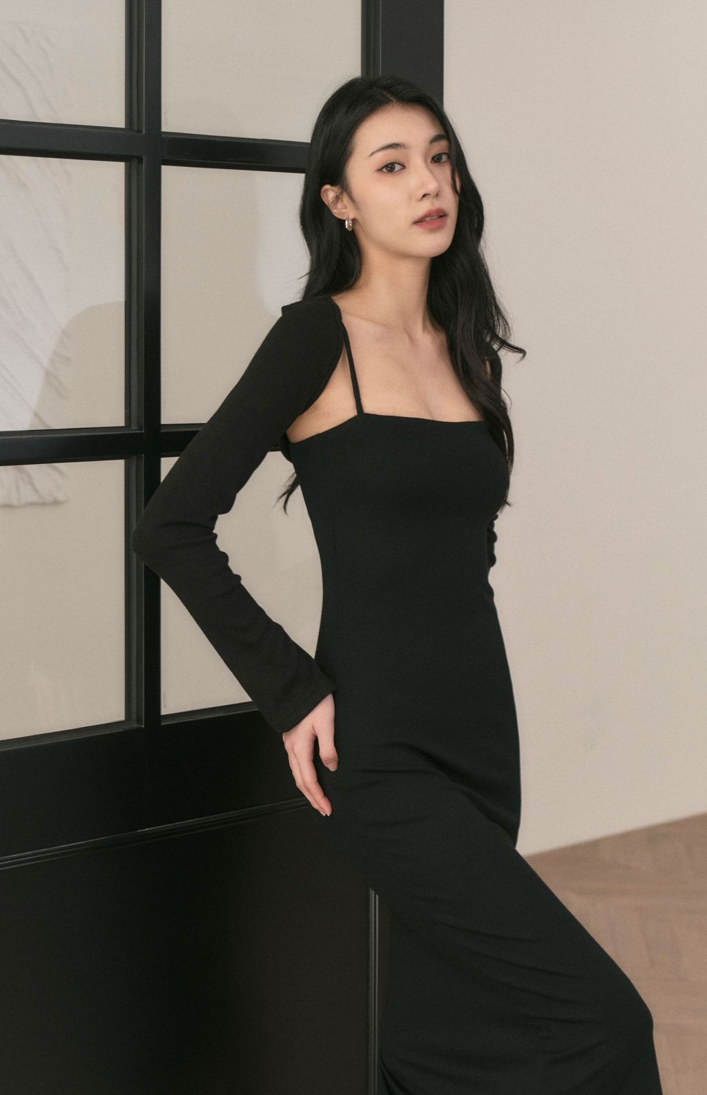 Slimming Spaghetti Strap Bra Dress (平口細肩修身Bra Dress) By Beigy - Milu