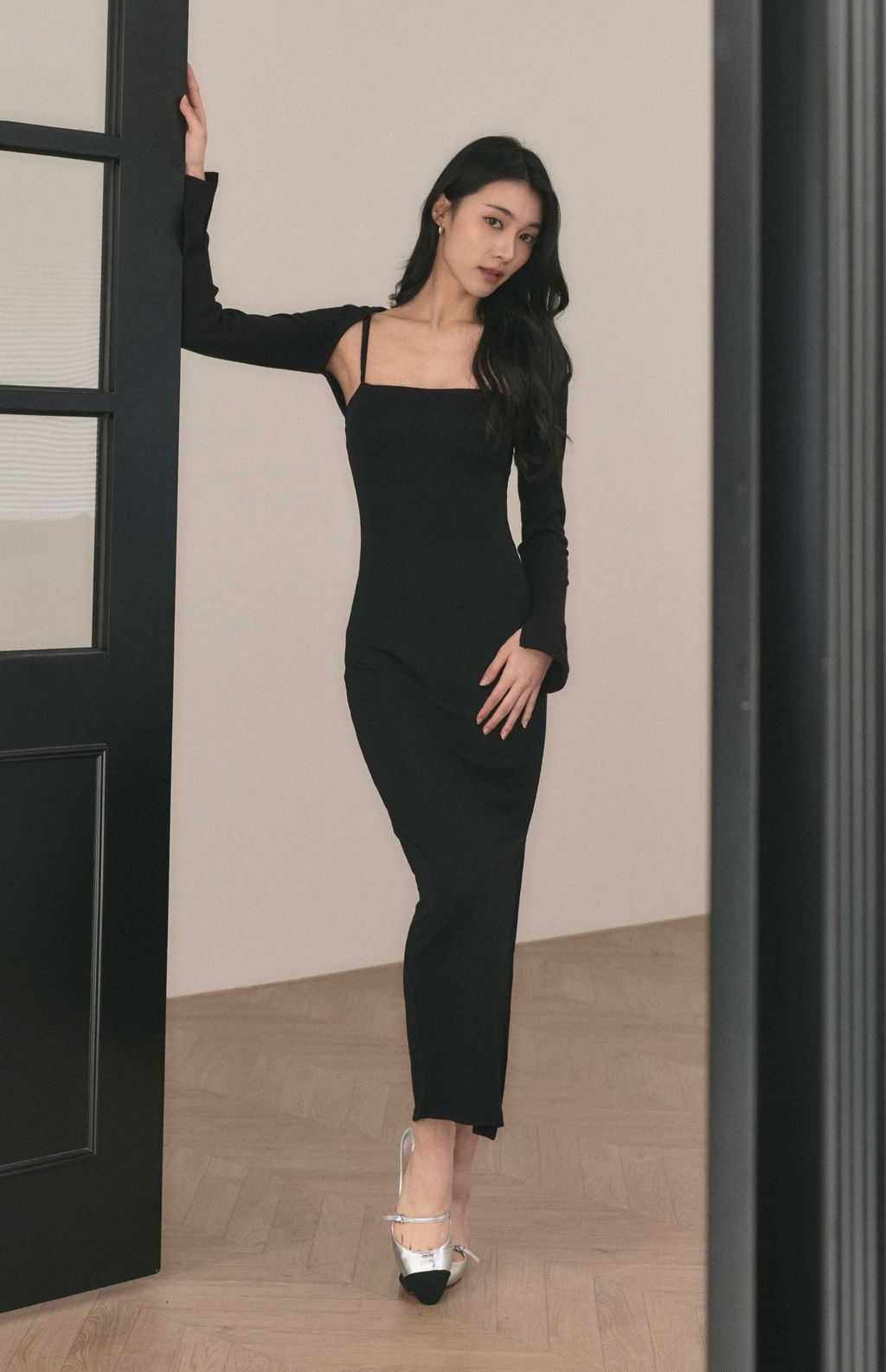 Slimming Spaghetti Strap Bra Dress (平口細肩修身Bra Dress) By Beigy - Milu