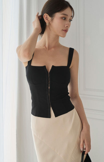 Wide Strap Front Hook Corset<br/>法式前開釦輕馬甲