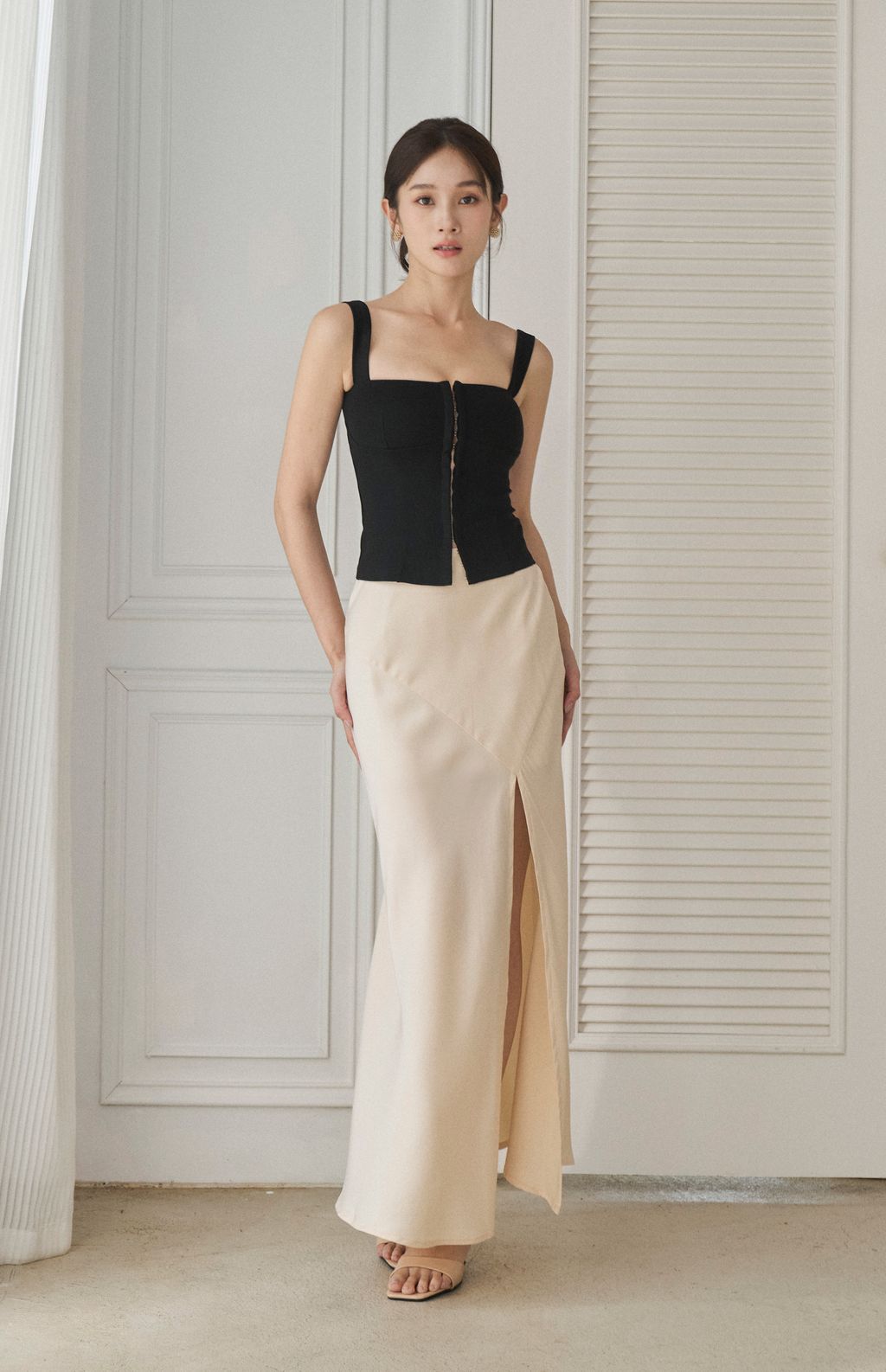 Wide Strap Front Hook Corset<br/>法式前開釦輕馬甲