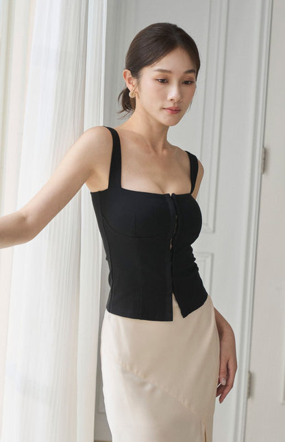 Wide Strap Front Hook Corset<br/>法式前開釦輕馬甲