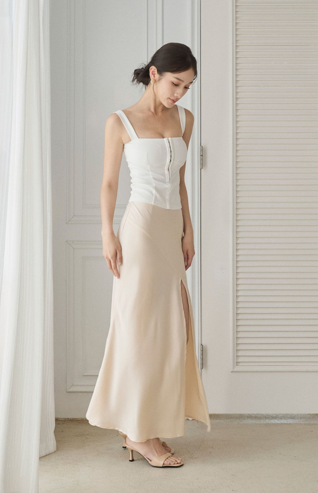 Wide Strap Front Hook Corset<br/>法式前開釦輕馬甲