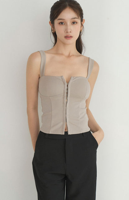 Wide Strap Front Hook Corset<br/>法式前開釦輕馬甲