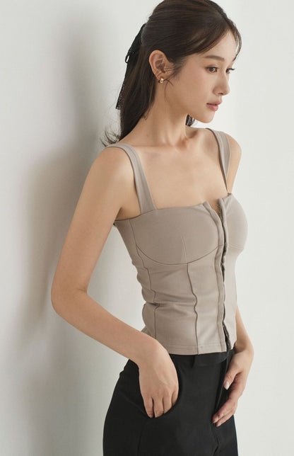 Wide Strap Front Hook Corset<br/>法式前開釦輕馬甲