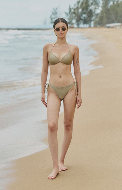 Satin Swimwear Bottom<br/>緞光側綁帶泳褲