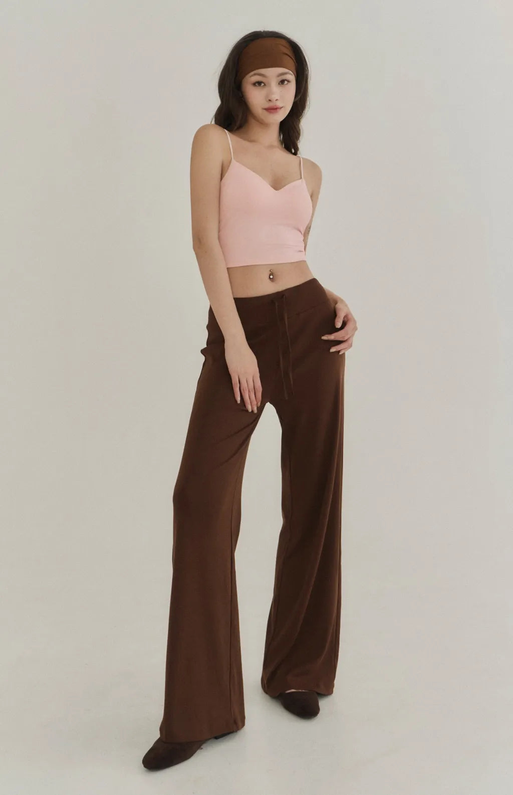 Modal Drawstring Wide-Leg Pants<br/>莫代爾親柔感抽繩寬褲