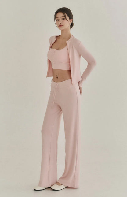 Modal Stand Collar Zip Crop Jacket<br/>莫代爾親柔感立領外套