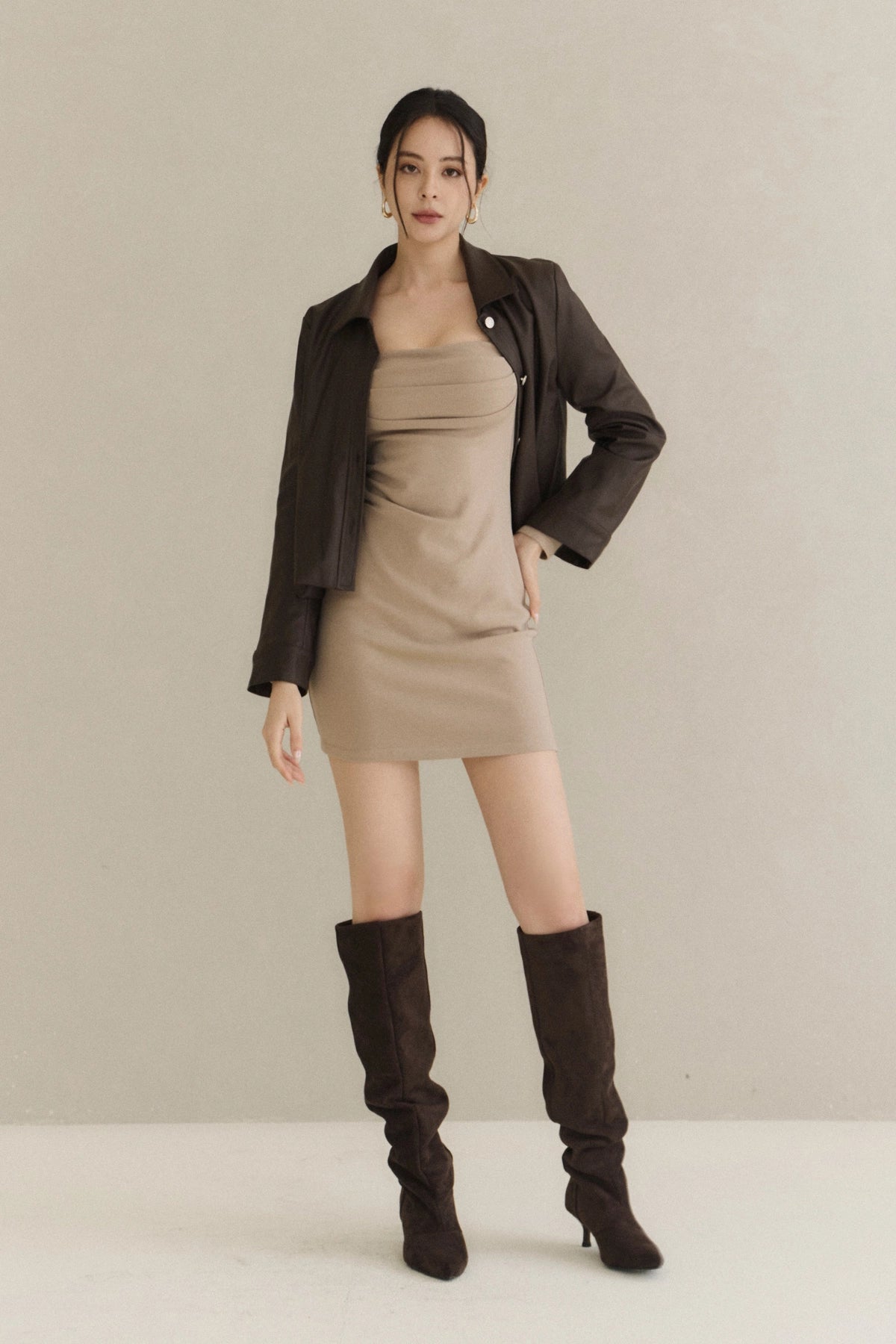 (最後現貨) Haze Leather Jacket<br/>霧感皮革外套 【XS、M】