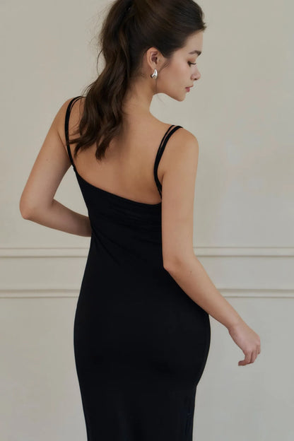 Lace Layered Modal Maxi Bra Dress<br/>蕾絲假兩件莫代爾長Bra Dress