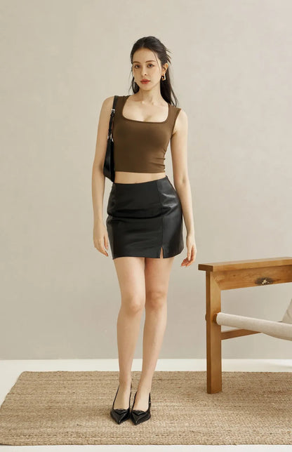 Full Coverage Padded Tank<br/>極簡寬肩遮副乳Bra Top