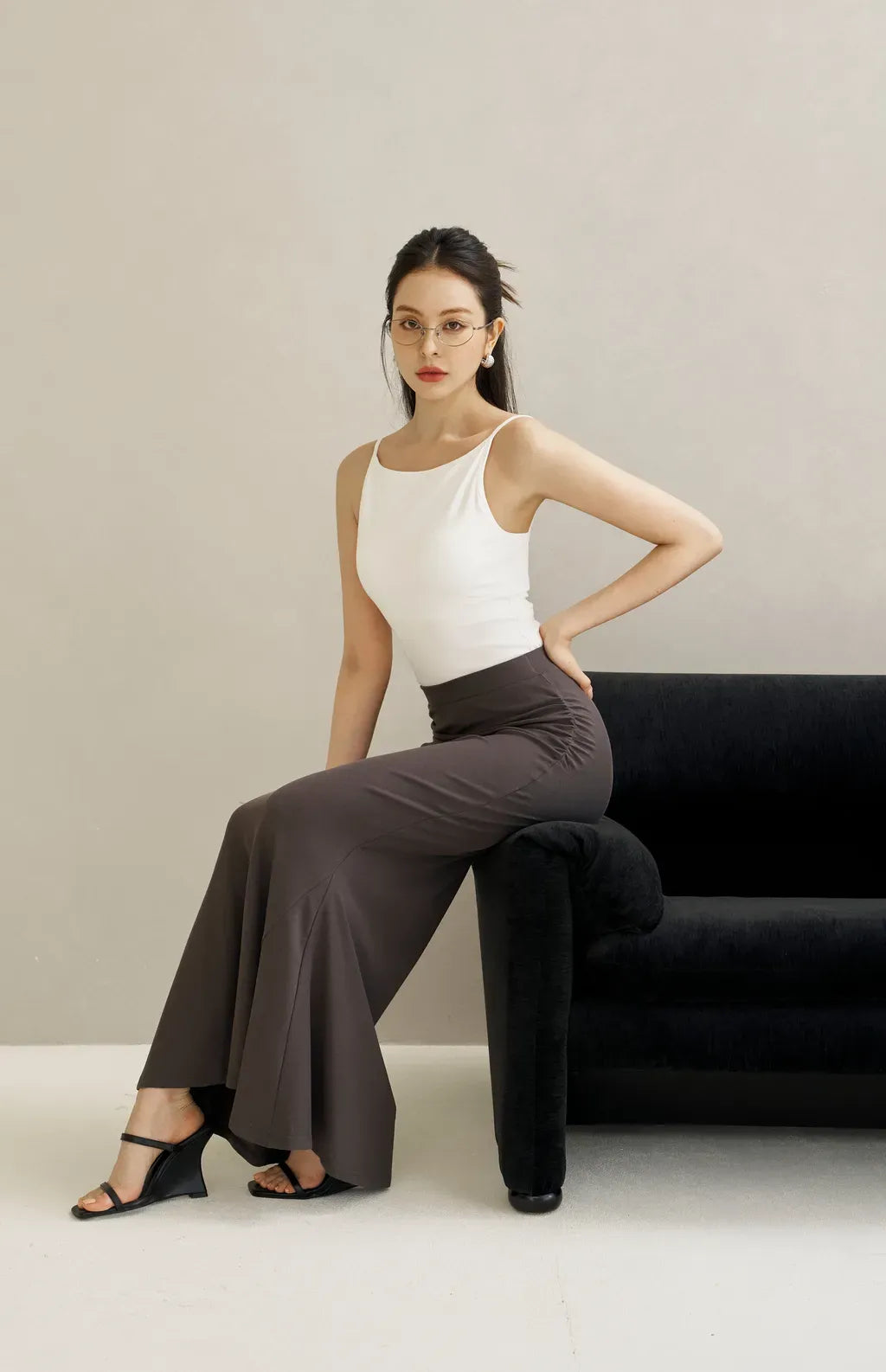 Tencel Mermaid Skirt<br/>天絲抓皺修身魚尾長裙