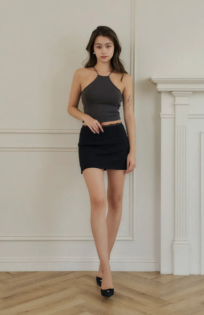 Halter Modal Bra Top<br/>削肩莫代爾Bra Top