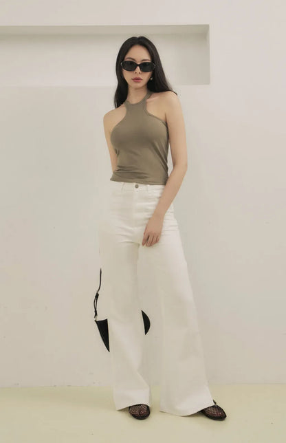 Tencel Halter Y-Back Bra Top<br/>天絲削肩Y字美背Bra Top