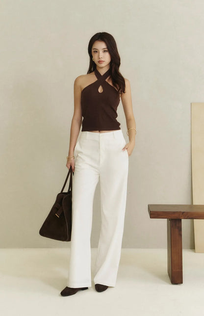 Woolen Multiway Halter Bra Top<br/>毛呢多穿繞頸綁帶Bra Top By Beigy - Milu