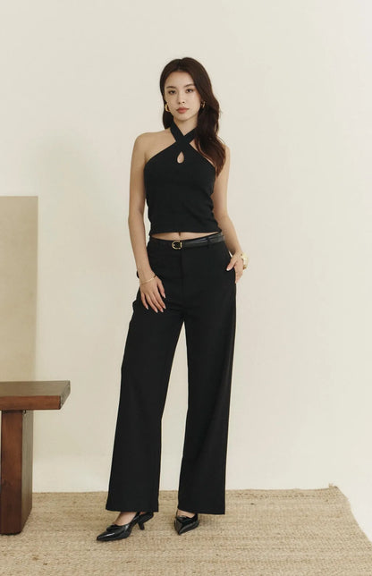 Woolen Multiway Halter Bra Top<br/>毛呢多穿繞頸綁帶Bra Top By Beigy - Milu