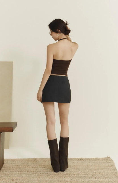 Structured Suit Skirt<br/>都會挺版西裝短褲裙 By Beigy - Milu