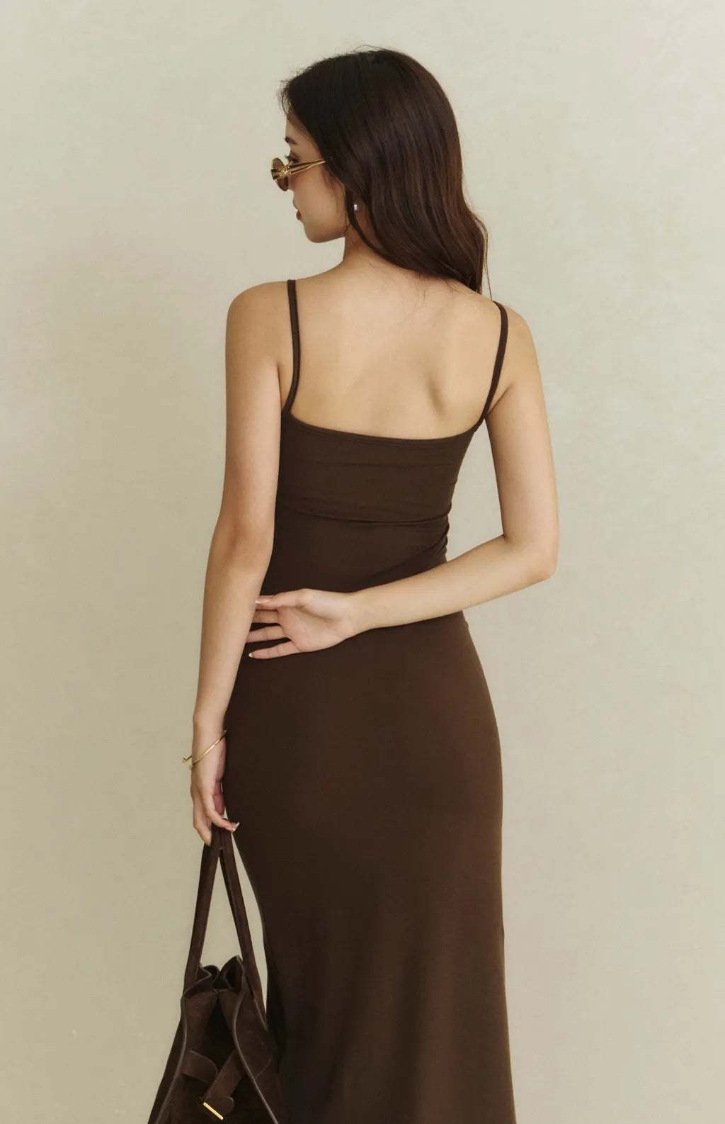 Boat Neck Maxi Bra Dress<br/>極簡船型領修身美背Bra Dress By Beigy - Milu