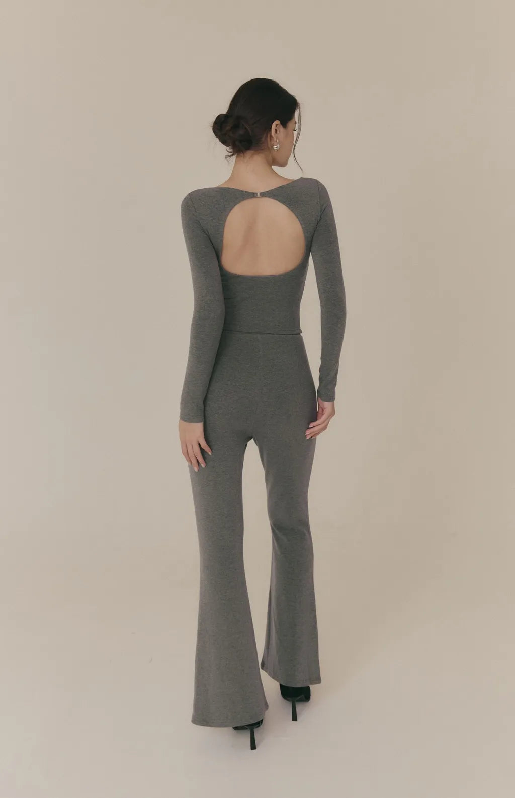 Cozy Wool-Blend Flared Pants<br/>羊毛暖絨喇叭長腿褲