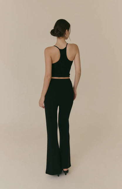 Cozy Wool-Blend U-Neck Racerback Bra Top<br/>羊毛暖絨U領挖背Bra Top