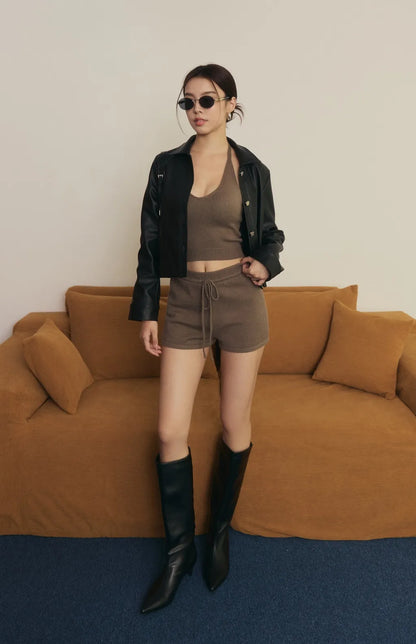 Haze Leather Jacket<br/>霧感皮革外套