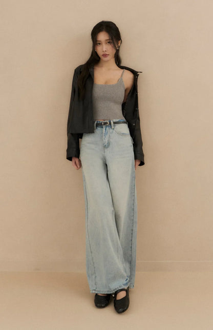 Push Up Knit Spaghetti Strap Bra Top<br/>針織細肩U領Bra Top