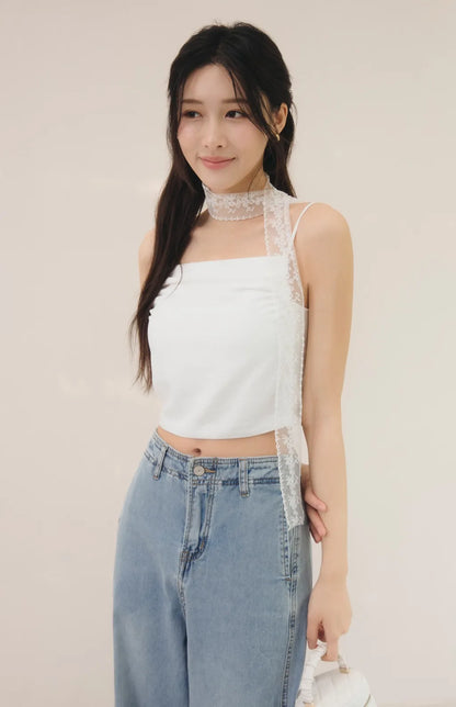 (現貨) High-Waist Panelled Wide-Leg Jeans<br/>修身拼接剪裁軟牛仔寬褲 -【XS、L】
