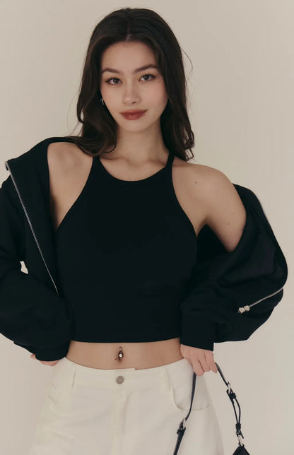 (最後現貨) Cross Back Padded Tank<br/>後交叉美背削肩Bra Top