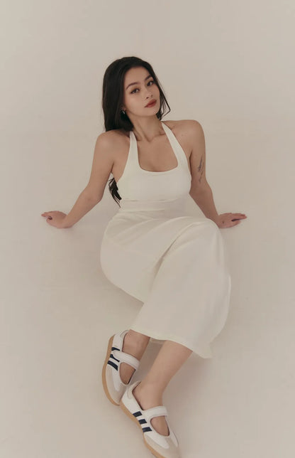 Tencel Halter Y-Back Maxi Bra Dress<br/>天絲削肩Y字美背Bra Dress