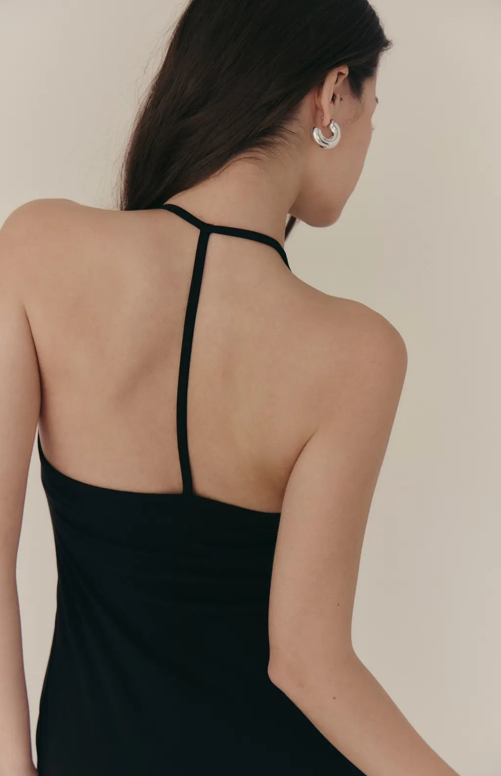 Tencel Halter Y-Back Maxi Bra Dress<br/>天絲削肩Y字美背Bra Dress