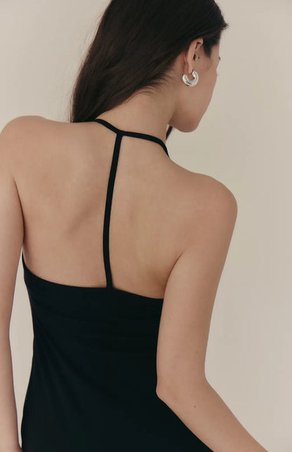 Tencel Halter Y-Back Maxi Bra Dress<br/>天絲削肩Y字美背Bra Dress