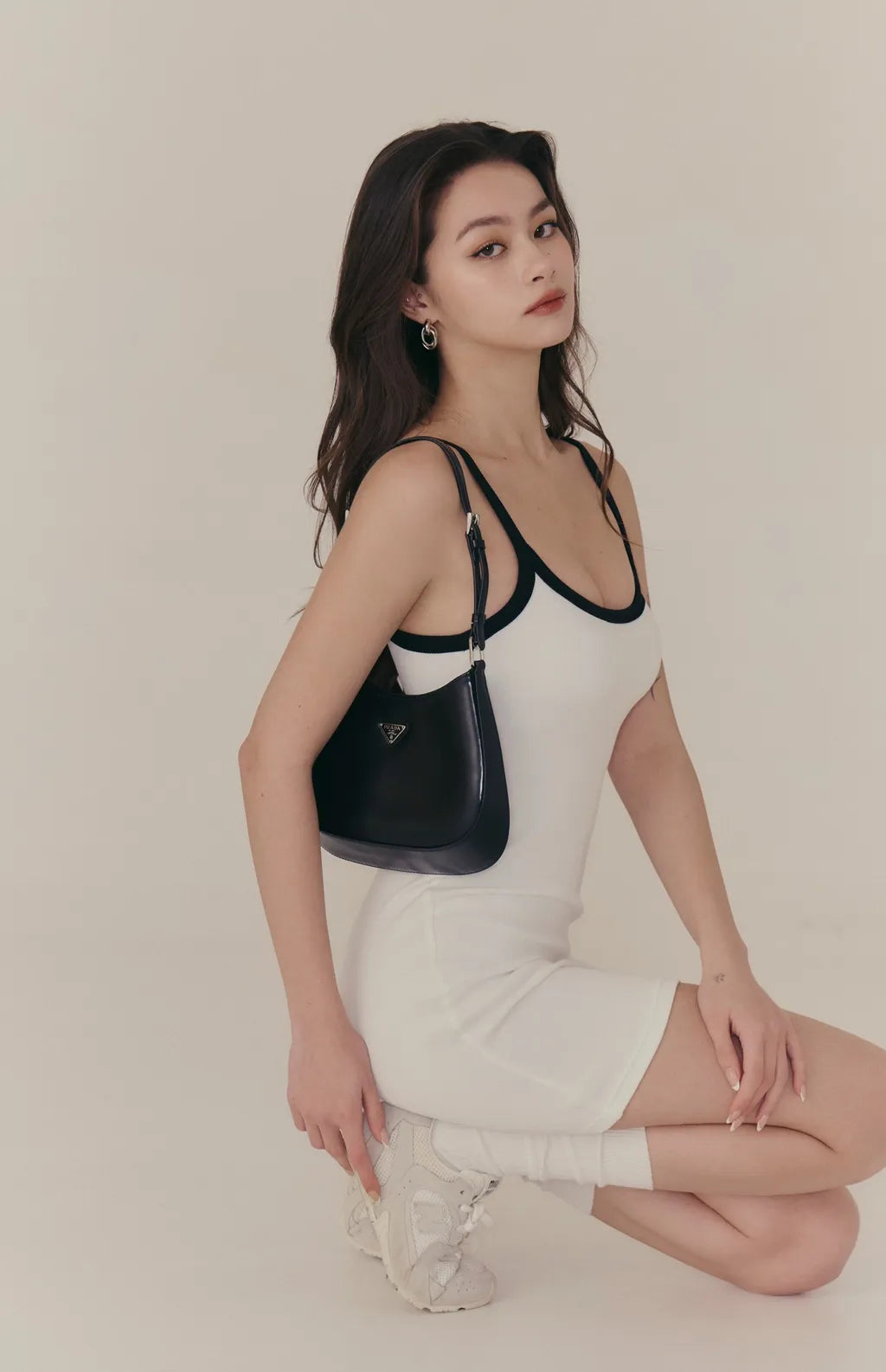 Ribbed U-Neck Bodycon Bra Dress<br/>細肩U領羅紋包臀Bra Dress