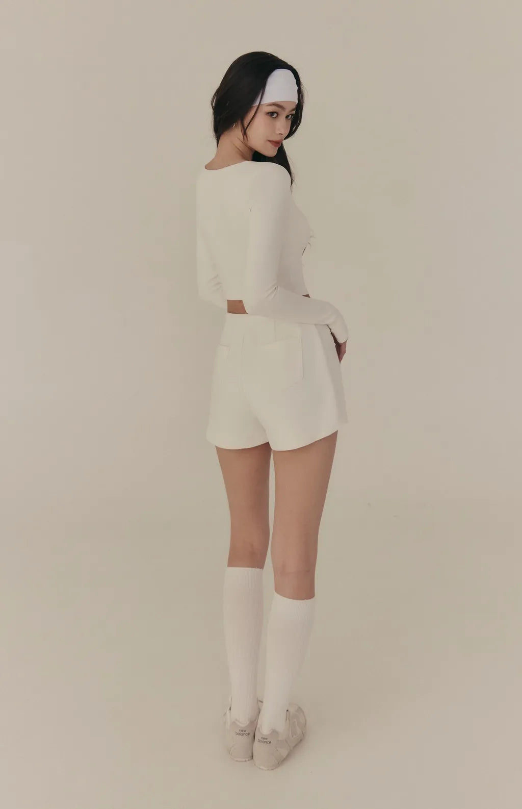 Cloud Drawstring A-Line Shorts<br/>雲感太空棉抽繩A字修身短褲
