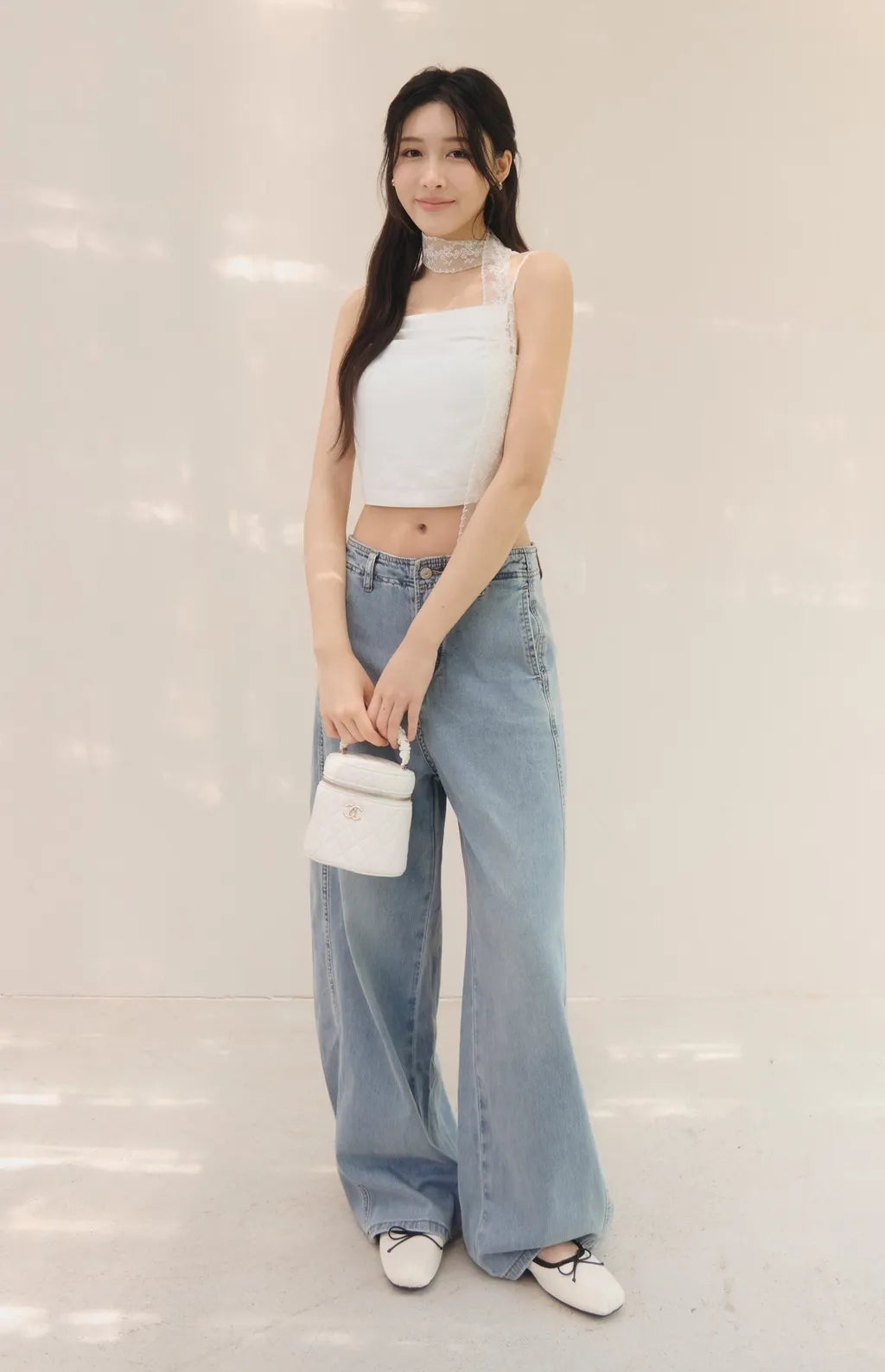 French Off-Shoulder Ruched Bra Top<br/>法式削肩抽皺Bra Top