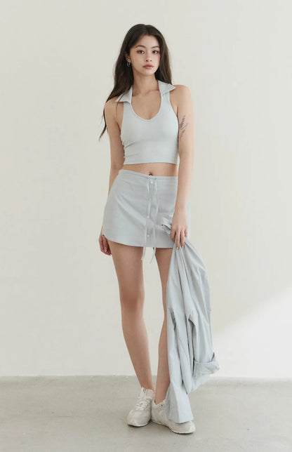 Deep V Collared Bra Top<br/>深V翻領美式Bra Top