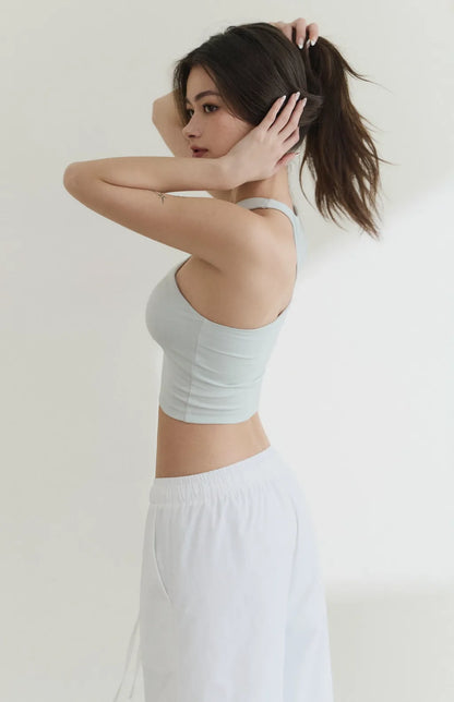 UPF50+ Drawstring Faux-Layer Wide Leg Pants<br/>防曬UPF50+抽繩假兩件直筒長褲