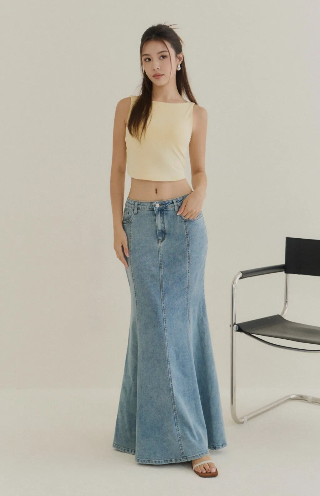 Boat Neck Twist Back Bra Top<br/>柔感船領扭結美背Bra Top