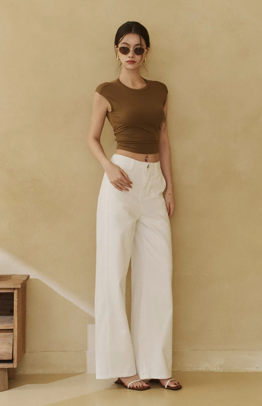 Tencel Twist Back Bra Top<br/>天絲美背後扭結Bra Top