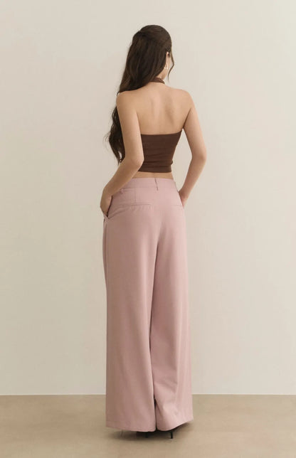 Halter Heart Shape Ruched Bra Top<br/>掛脖造型桃心抓皺Bra Top