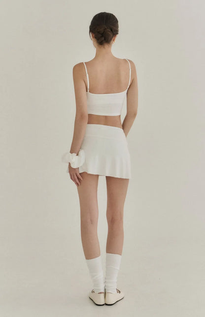 Sheer Mesh Ruched Plunge Bra Top<br/>V領網紗抓皺Bra Top