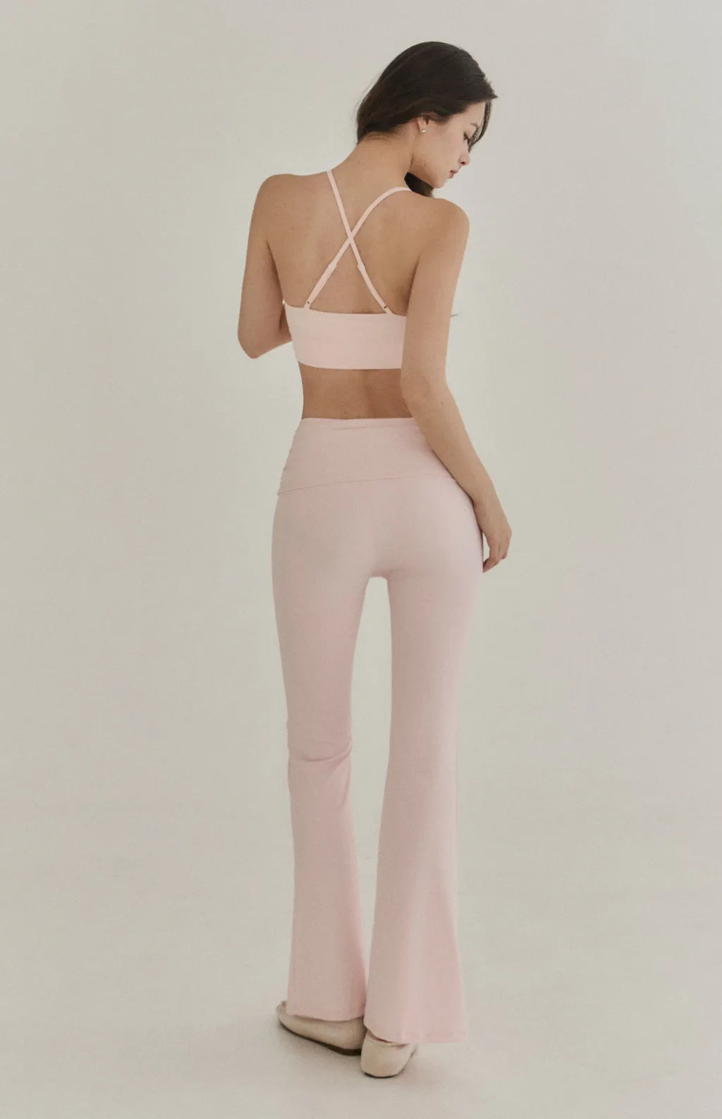 Ruched Crisscross Back Bra Top<br/>美胸抓皺後交叉Bra Top