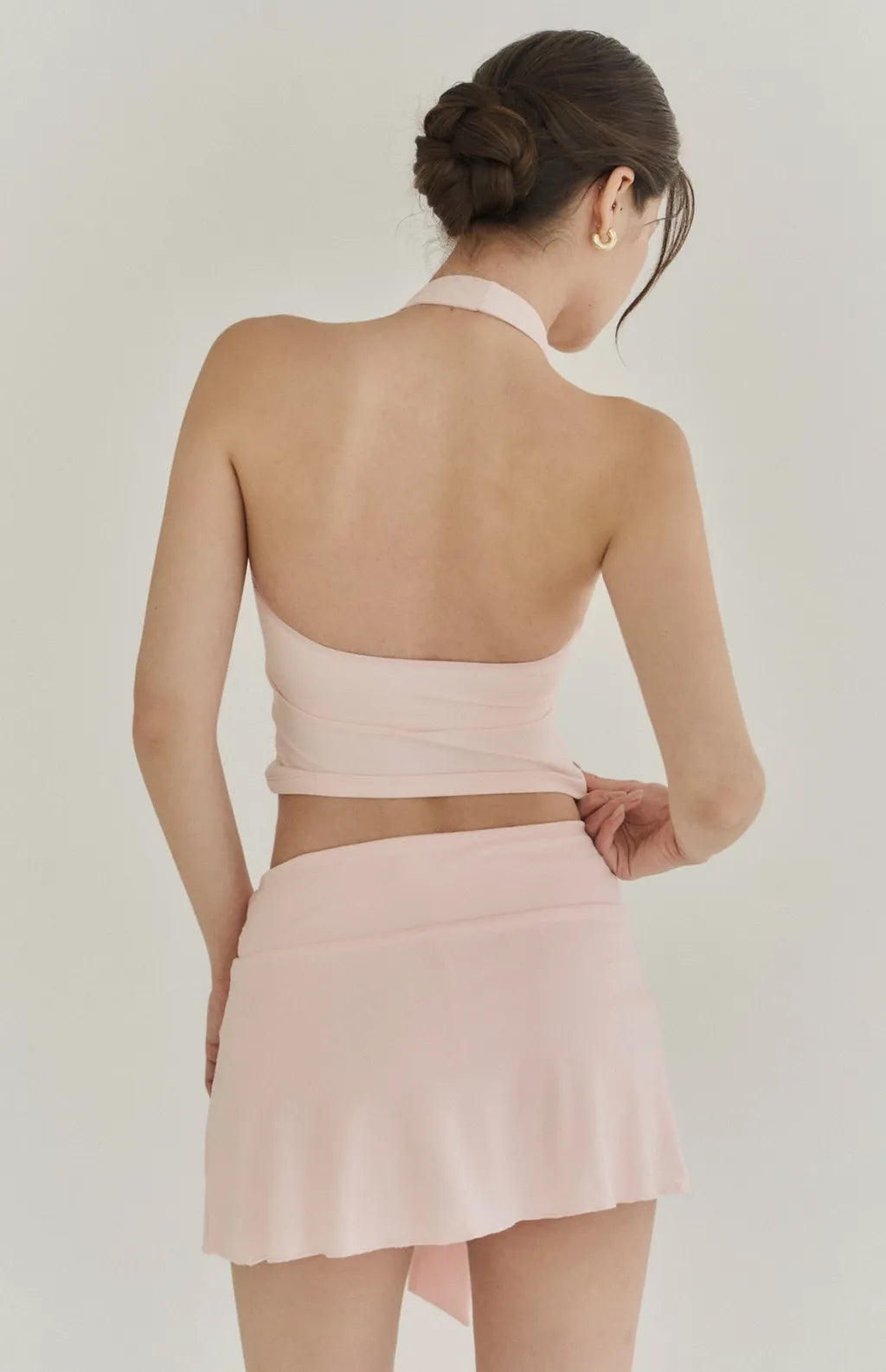Lyocell Tie-Waist Flared Skort<br/>萊塞爾綁帶傘擺褲裙
