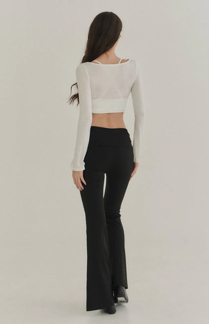 Lyocell Twist Front Lapel Shrug<br/>涼感萊塞爾紐結翻領罩衫