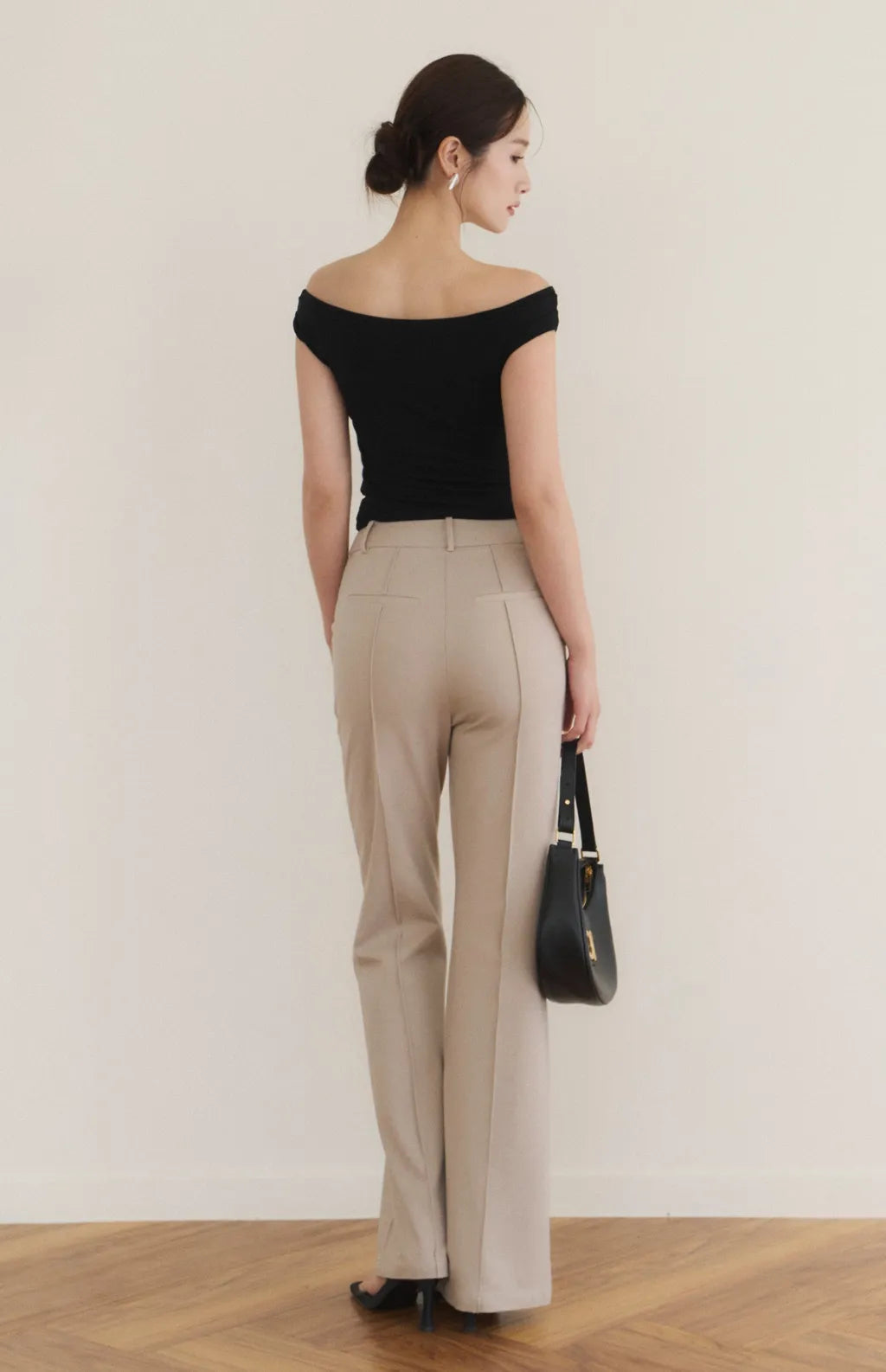 Lyocell Draped Boatneck Bra Top<br/>船型垂領萊塞爾Bra Top